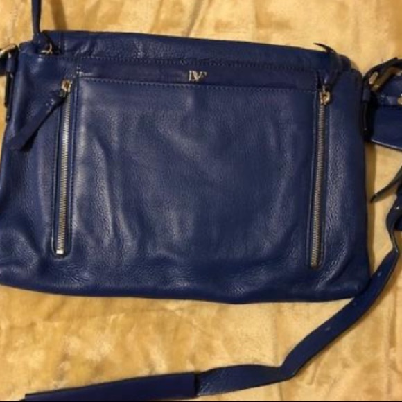 Diane von Furstenberg Blue Messenger Bag - Picture 11 of 15